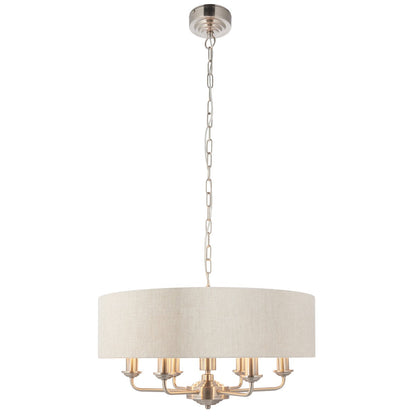 Highclere 6 Pendant Light - Chrome