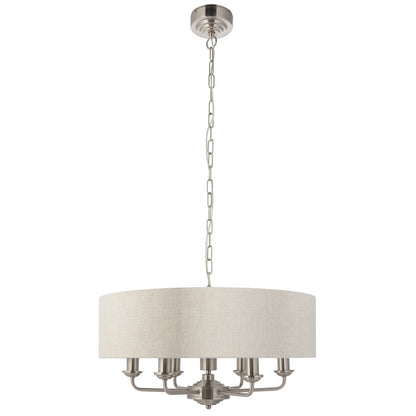 Highclere 6 Pendant Light - Chrome