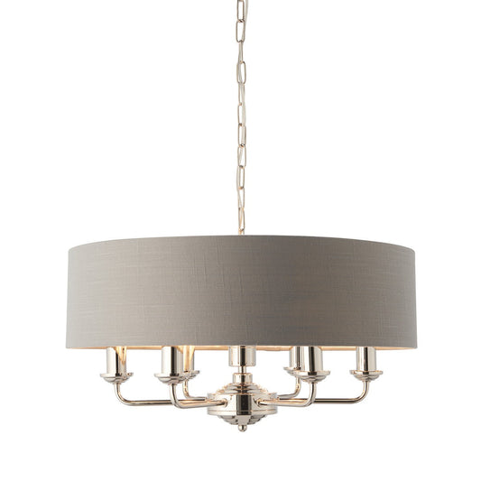 Highclere 6 Pendant - Nickel