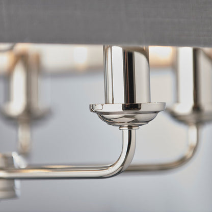 Highclere 6 Pendant - Nickel