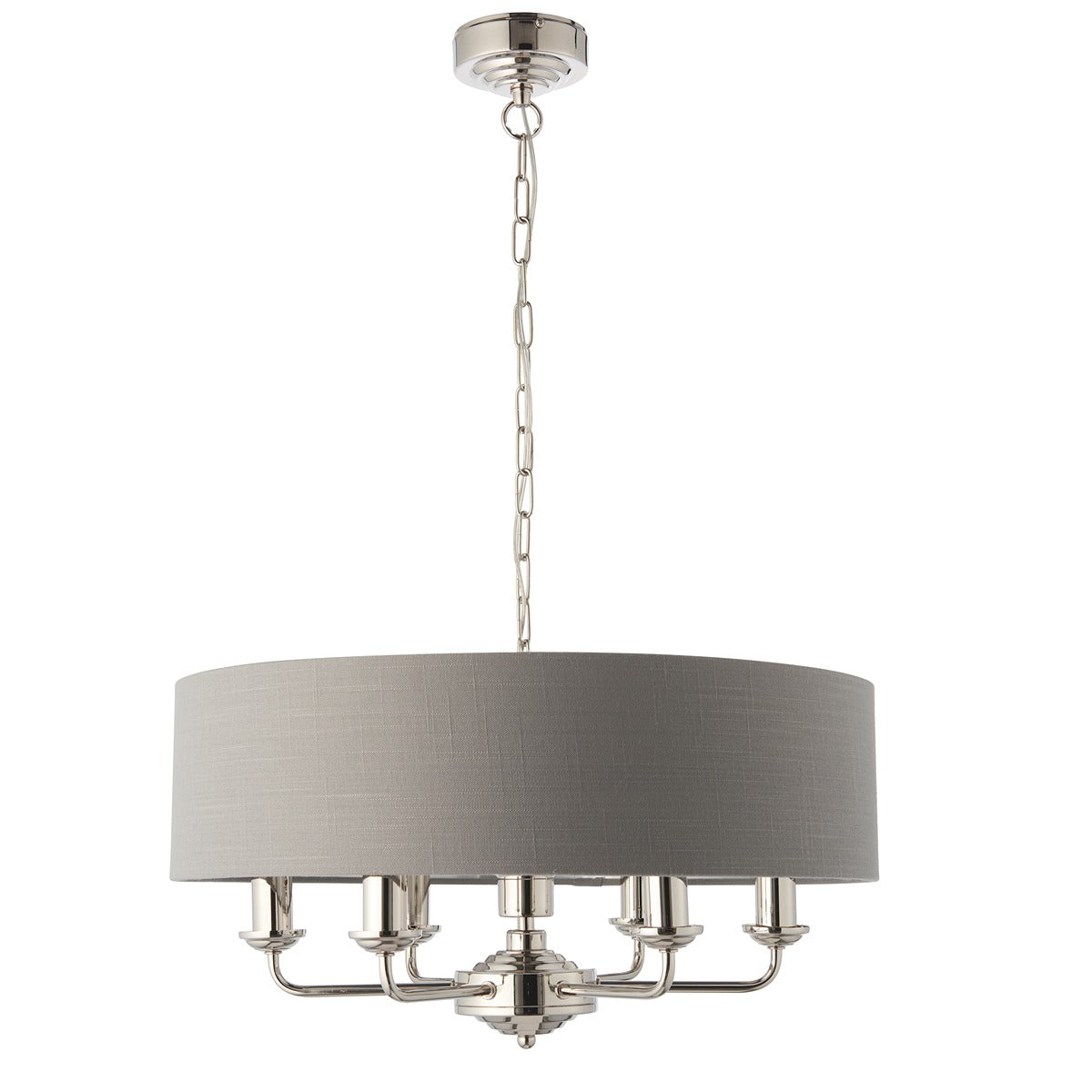 Highclere 6 Pendant - Nickel