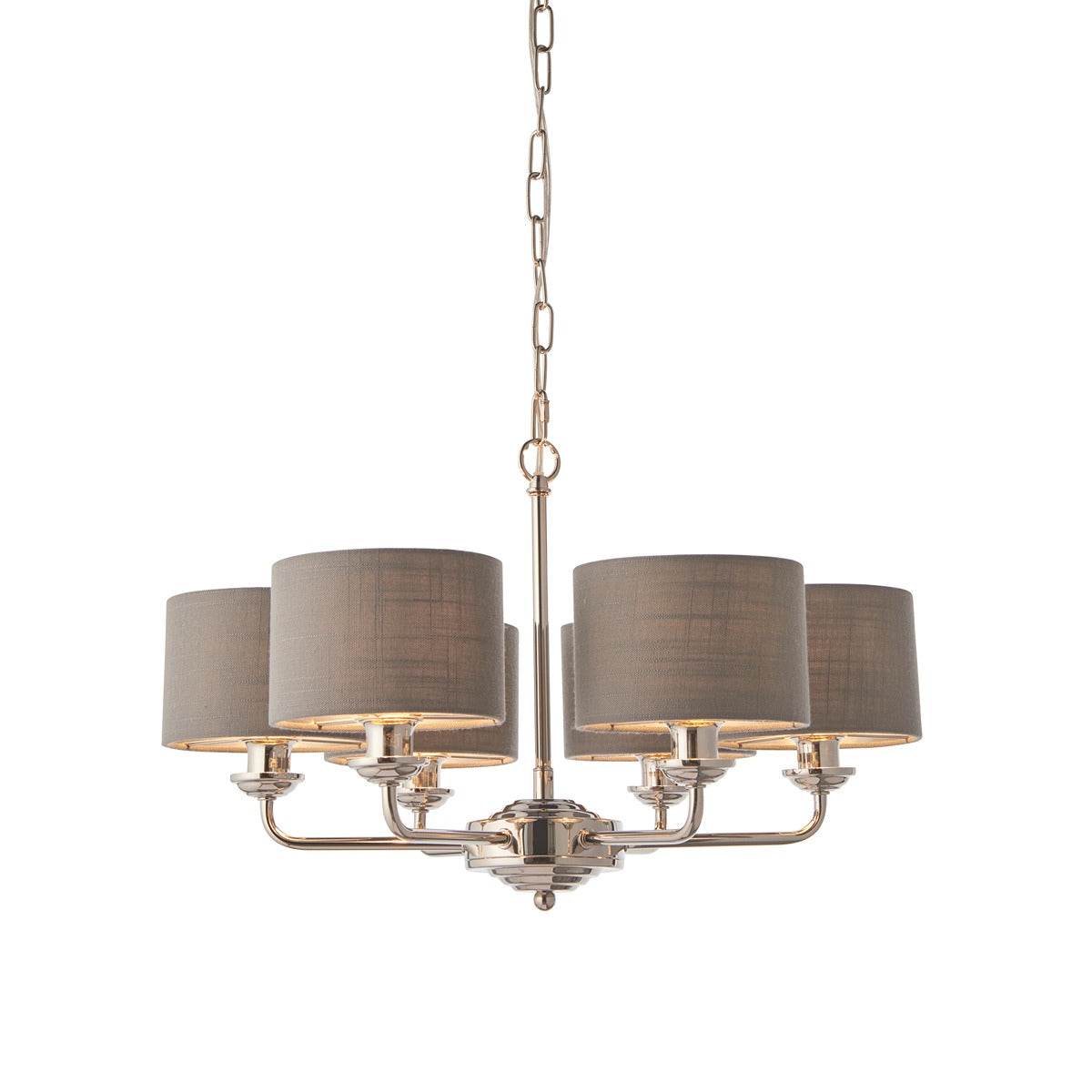 Highclere 6 Multi Pendant - Nickel