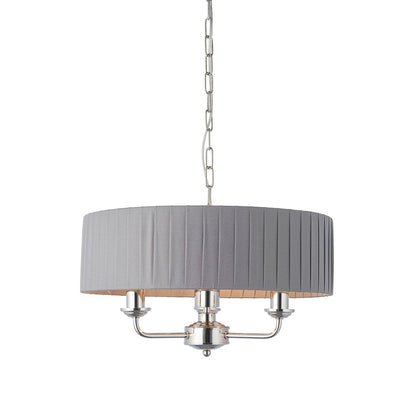 Highclere 3 Pendant Light - Nickel