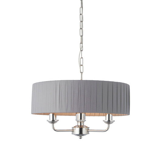 Highclere 3 Pendant Light - Nickel