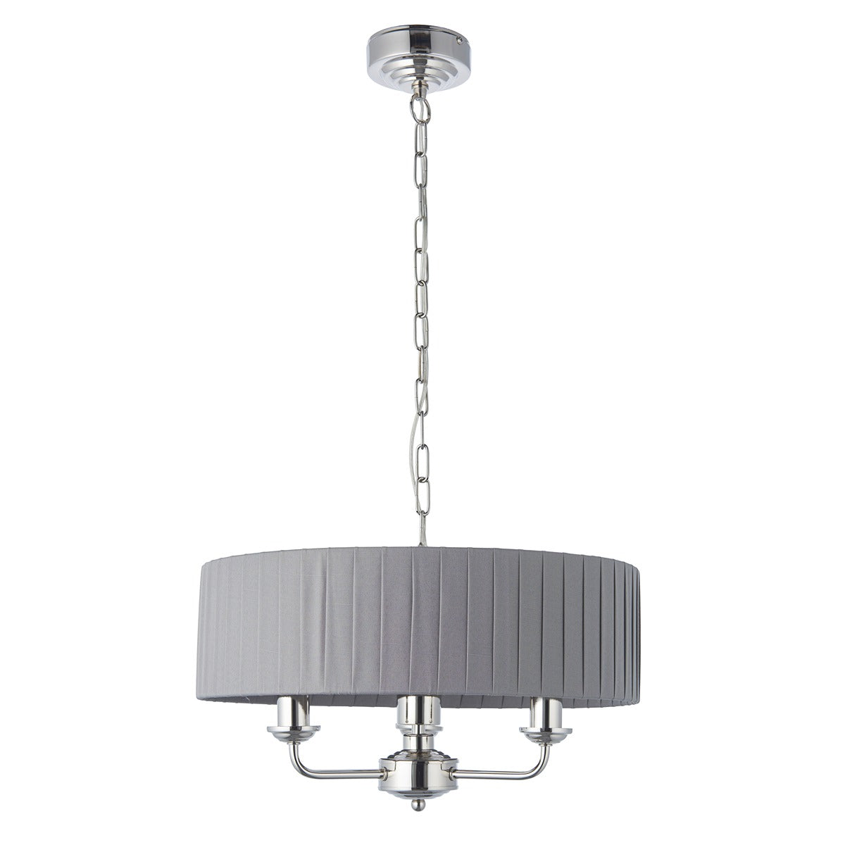 Highclere 3 Pendant Light - Nickel