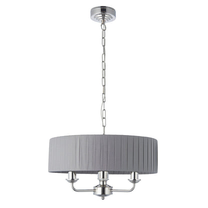 Highclere 3 Pendant Light - Nickel