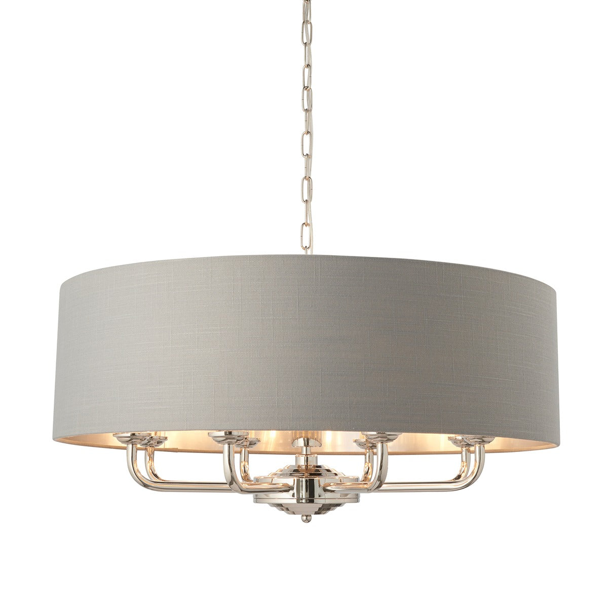 Highclere 8 Pendant Light - Nickel