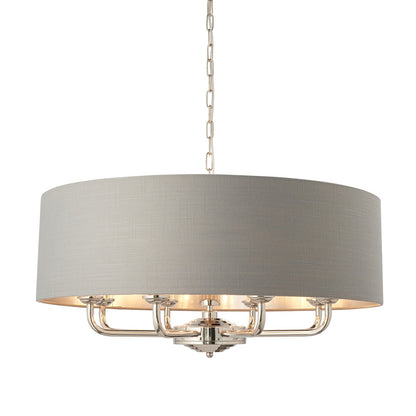 Highclere 8 Pendant Light - Nickel