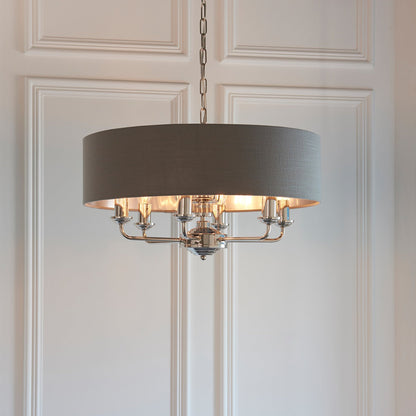 Highclere 8 Pendant Light - Nickel