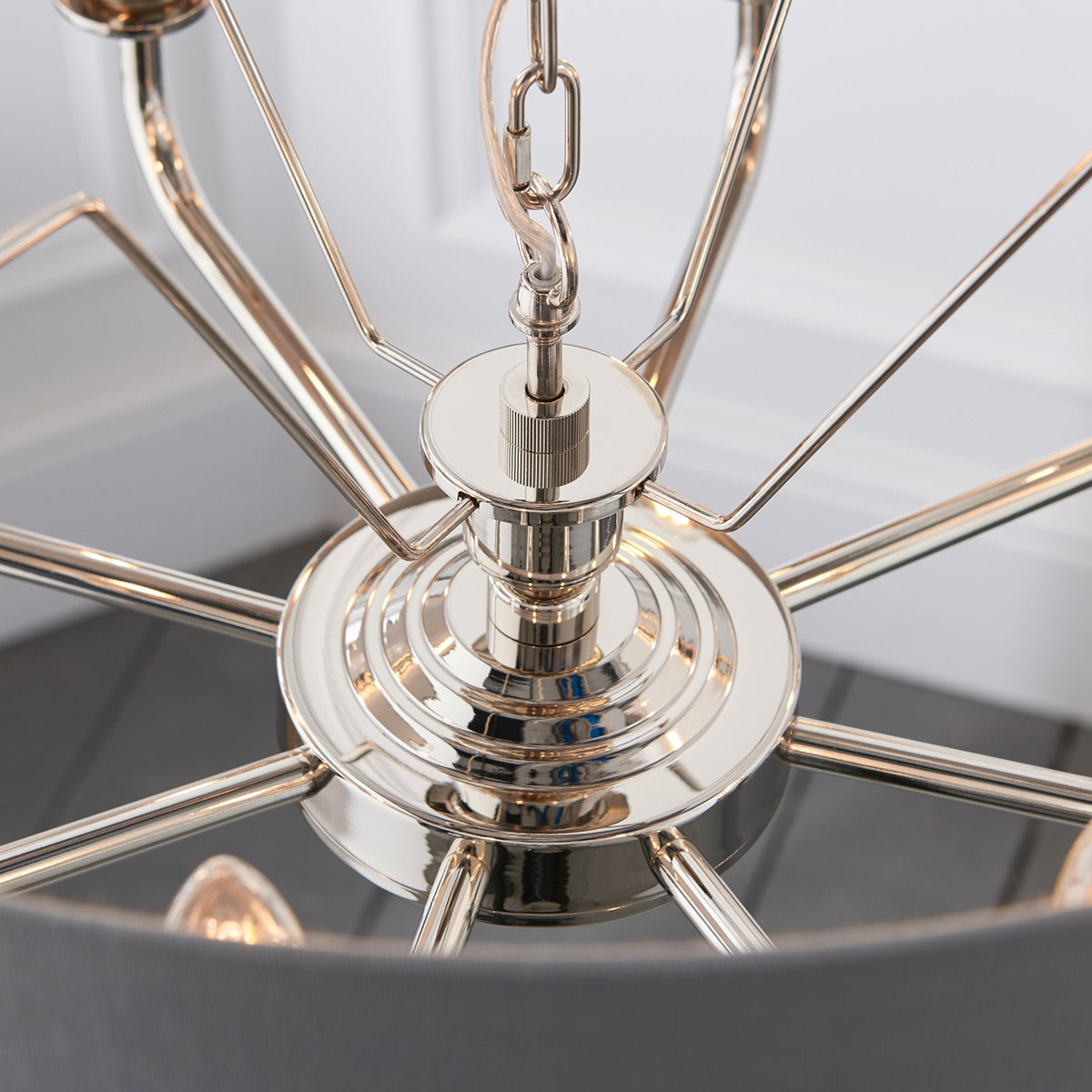 Highclere 8 Pendant Light - Nickel