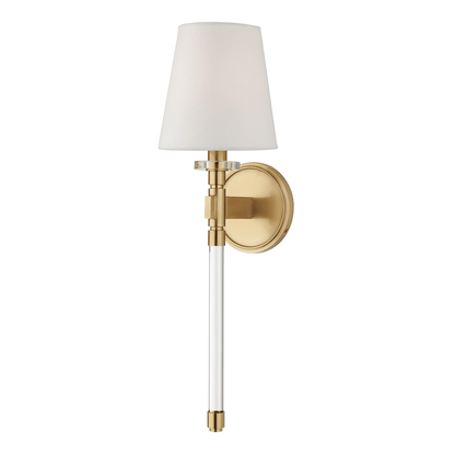 Blixen 1 Light Wall Sconce - Aged Brass