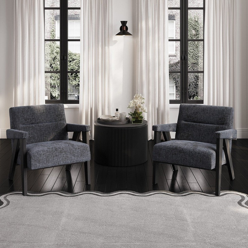 Axel Accent Chair - Coal & Black