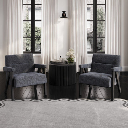 Axel Accent Chair - Coal & Black