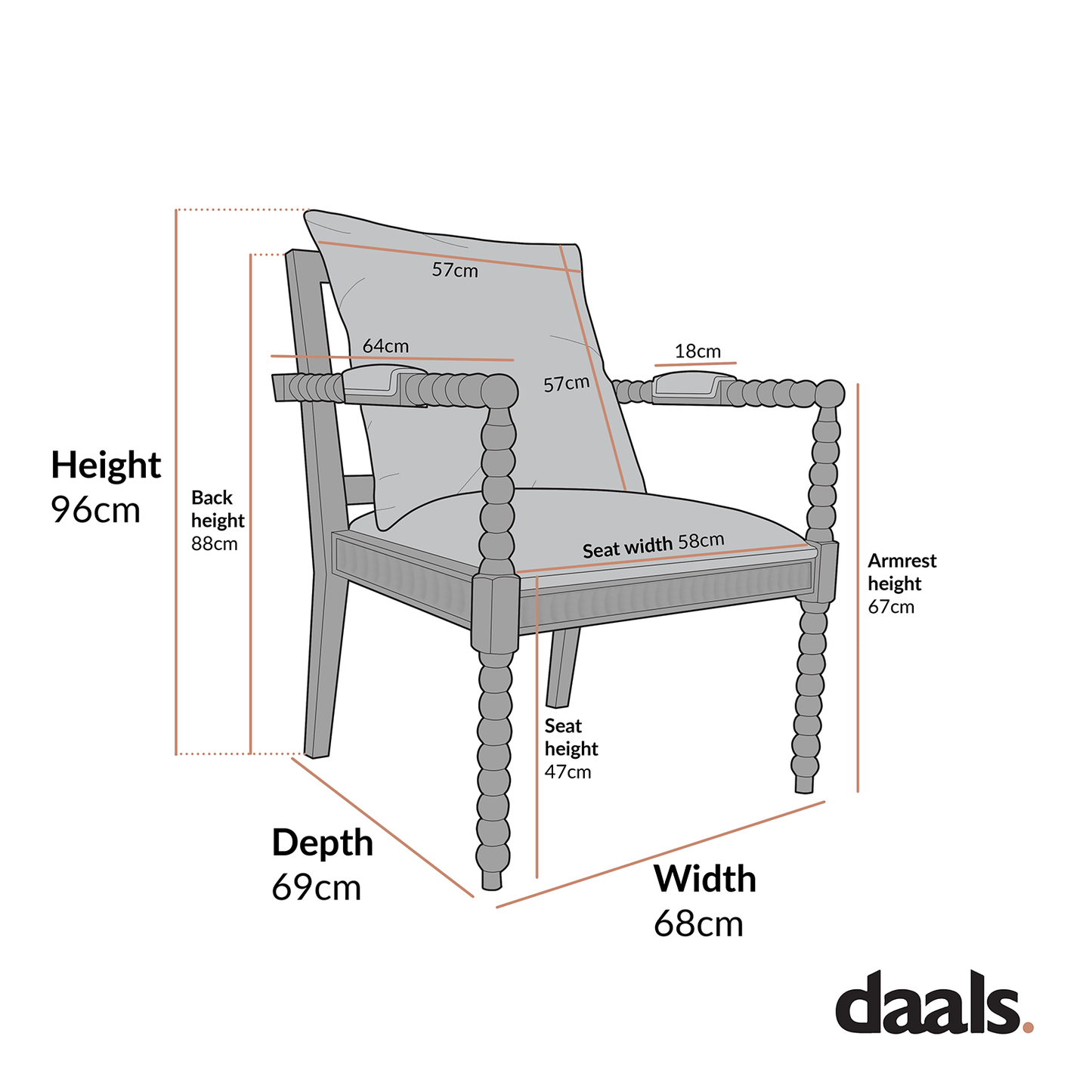 Hemingford Moss Green Velvet Bobbin Washed Oak Armchair