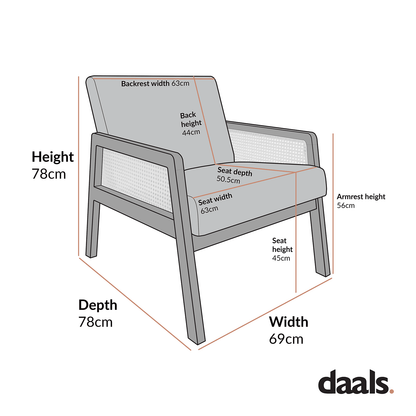Fyne Moss Green Velvet Light Walnut Frame Rattan Armchair