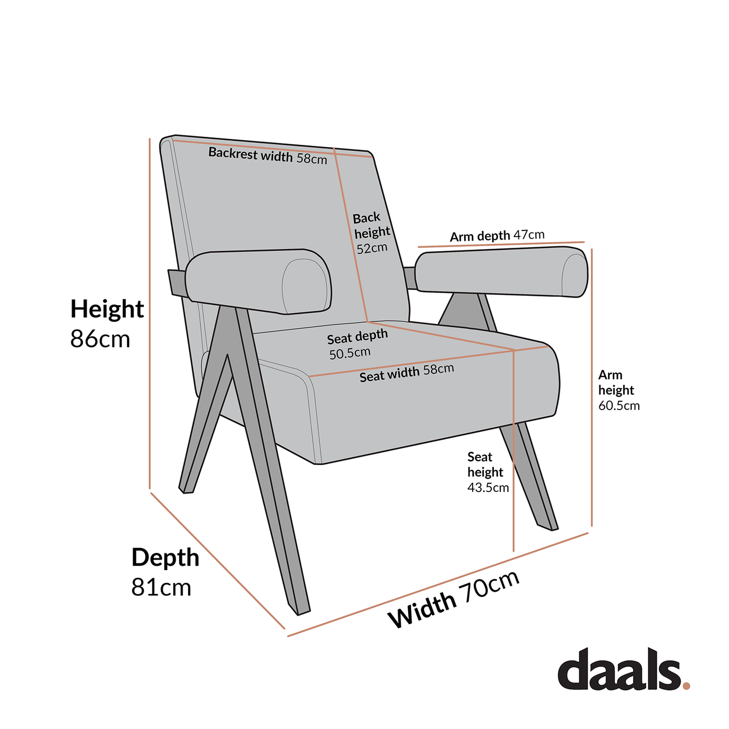 Chinnor Taupe Boucle Black Oak Frame Accent Chair