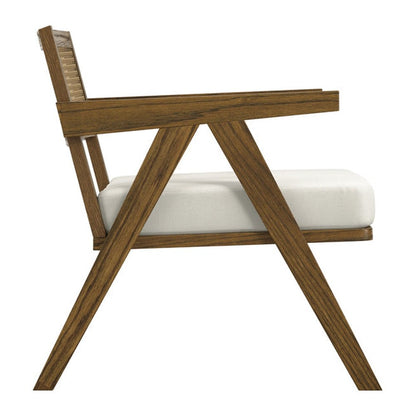 Phoenix Accent Chair - Smoked Wood & Ecru