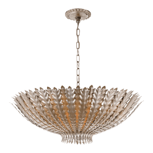 Hampton Medium Chandelier - Burnished Silver Leaf