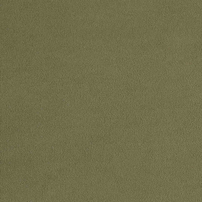 Brigette 2-Seater Olive Green Velvet Sofa with Antique Brass Castor Legs