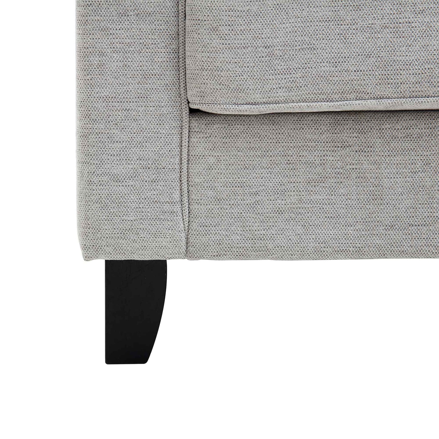 Harper 3-Seater Slope Arm Grey Woven Fabric Sofa