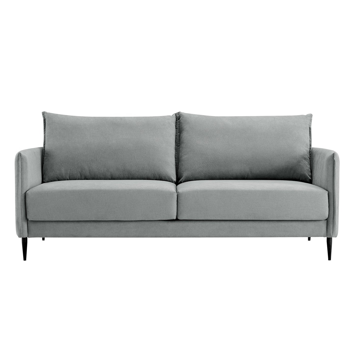 Bari Light Grey Brushed Fabric Sofa