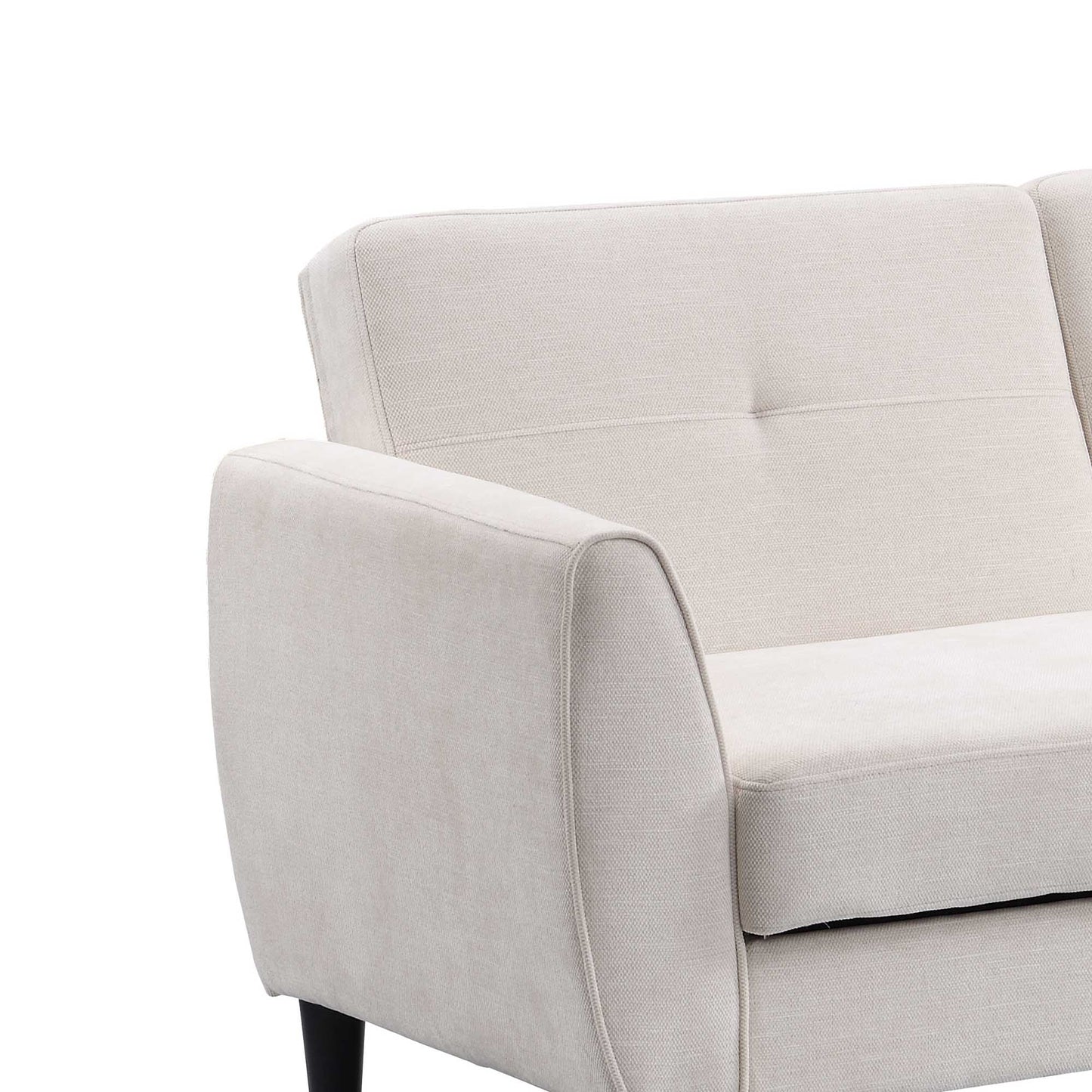 Latimer Beige Woven Fabric 3-Seater Storage Sofa Bed