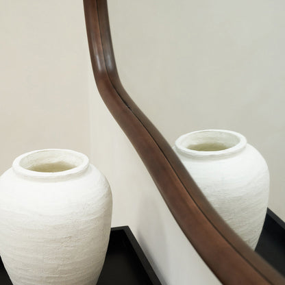 Aaliyah - Dark Wood Irregular Wall Mirror 150cm x 75cm