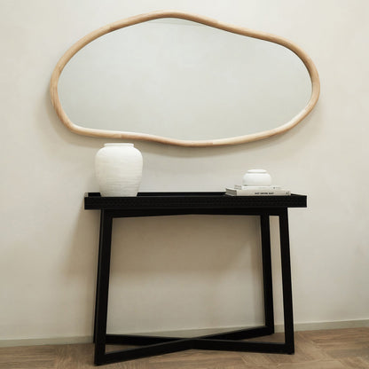 Aaliyah - Light Wood Irregular Wall Mirror 150cm x 75cm