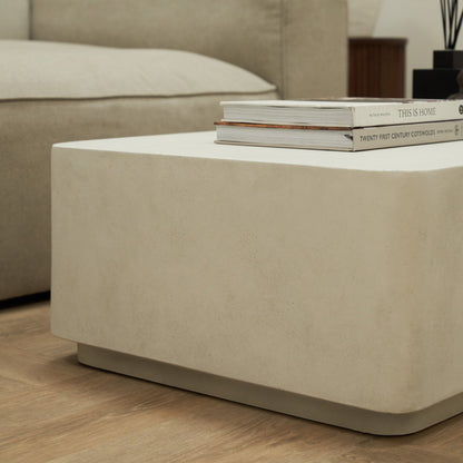 Angelo - Minimal Concrete Rectangular Coffee Table Large