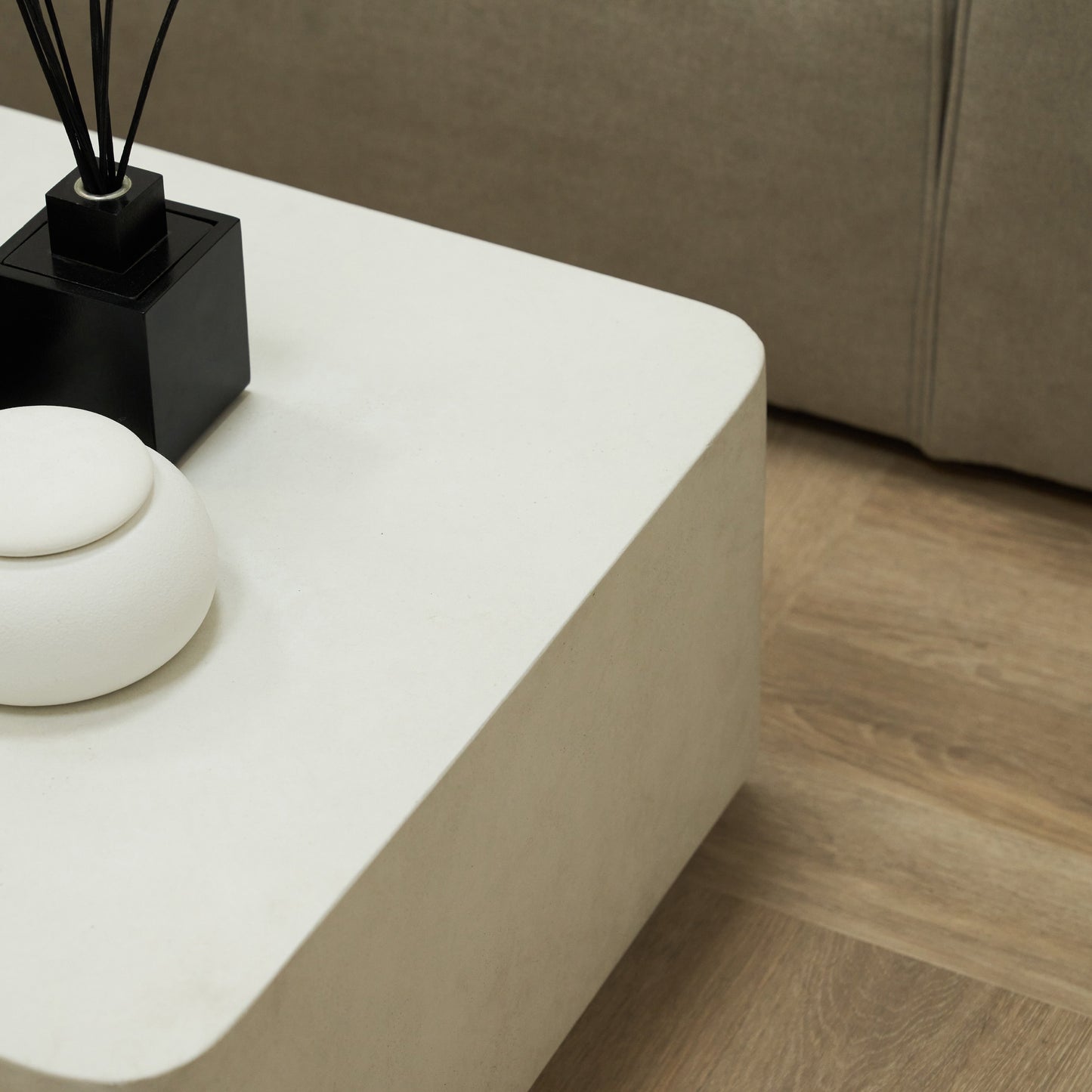 Angelo - Minimal Concrete Rectangular Coffee Table Large