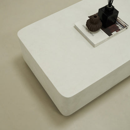 Angelo - Minimal Concrete Rectangular Coffee Table Large