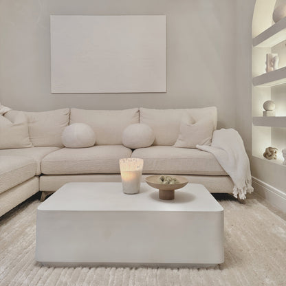 Angelo - Minimal Concrete Rectangular Coffee Table Large