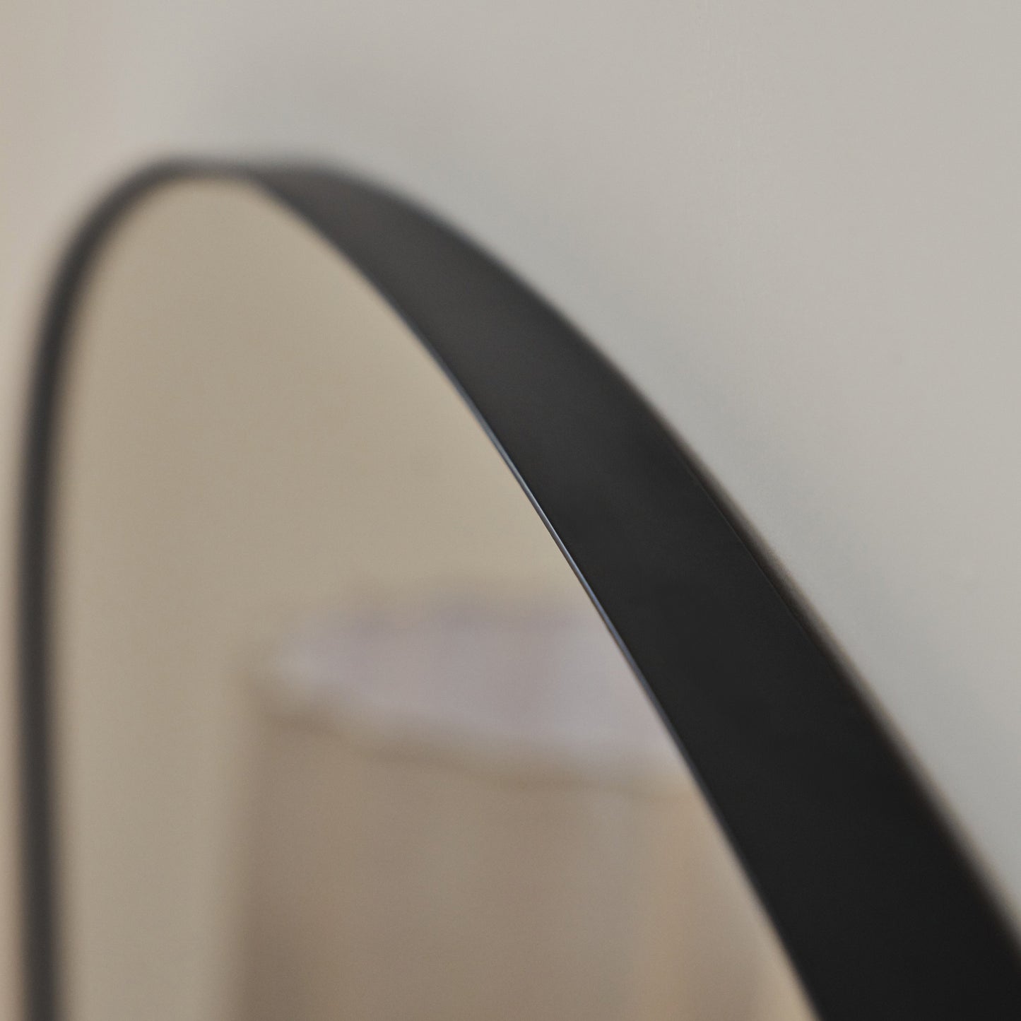 Aria - Black Metal Overmantle Wall Mirror 100cm x 70cm