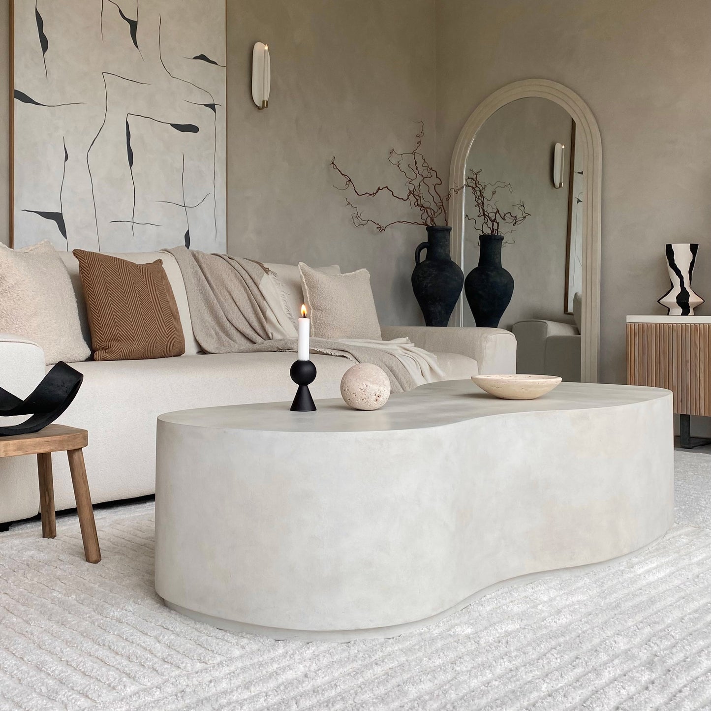 Arlo - Concrete Irregular Extra Large Coffee Table