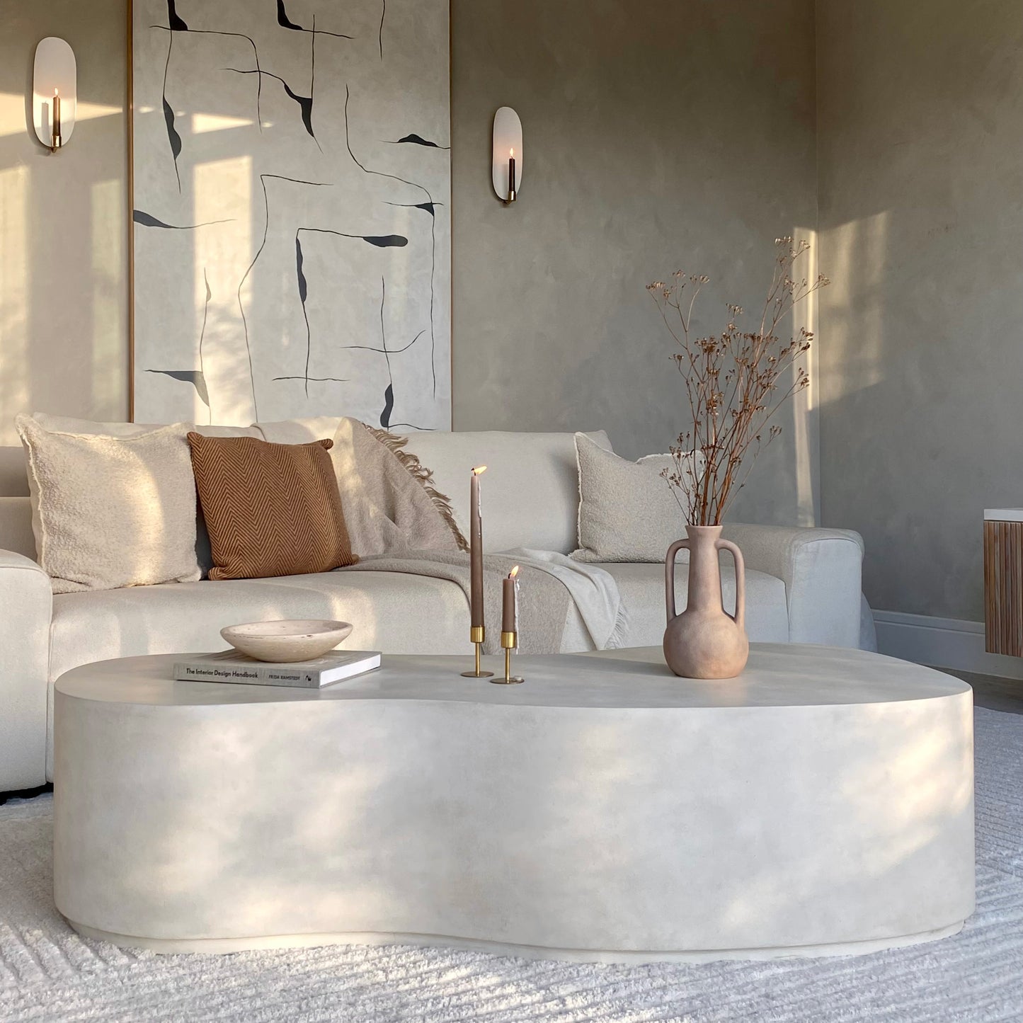 Arlo - Concrete Irregular Extra Large Coffee Table