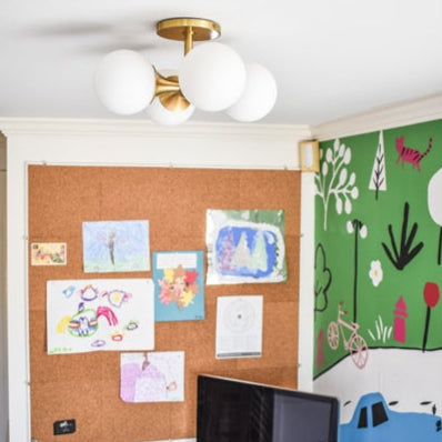 Astoria 4 Light Wall Sconce - Aged Brass