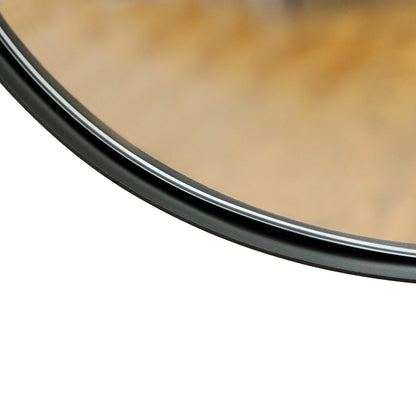 Ava - Black Stone Shaped Irregular Mirror 75cm x 45cm