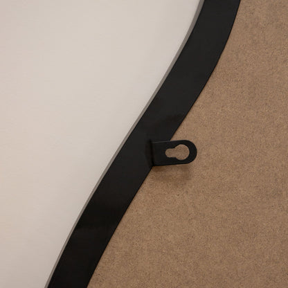 Ava - Black Pond Shaped Irregular Mirror 100cm x 70cm