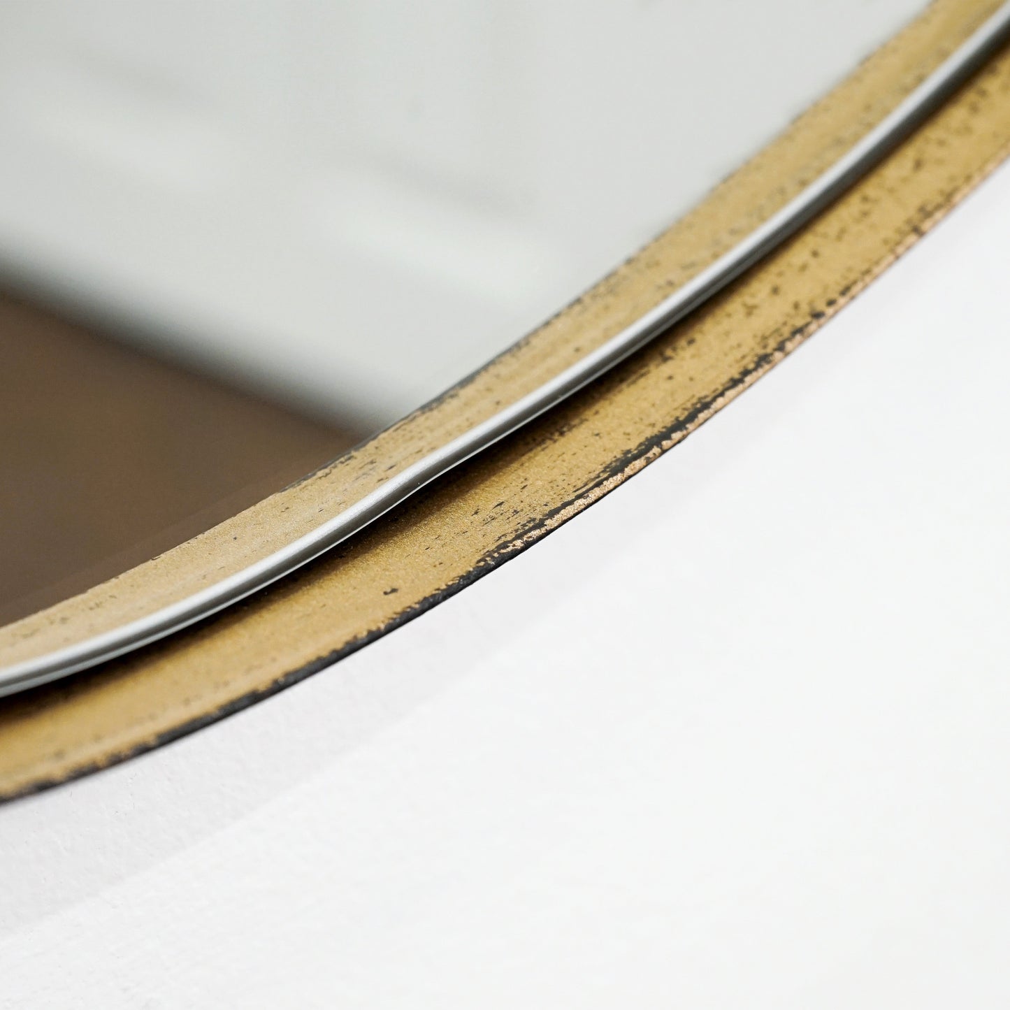 Ava - Gold Stone Shaped Irregular Mirror 75cm x 45cm