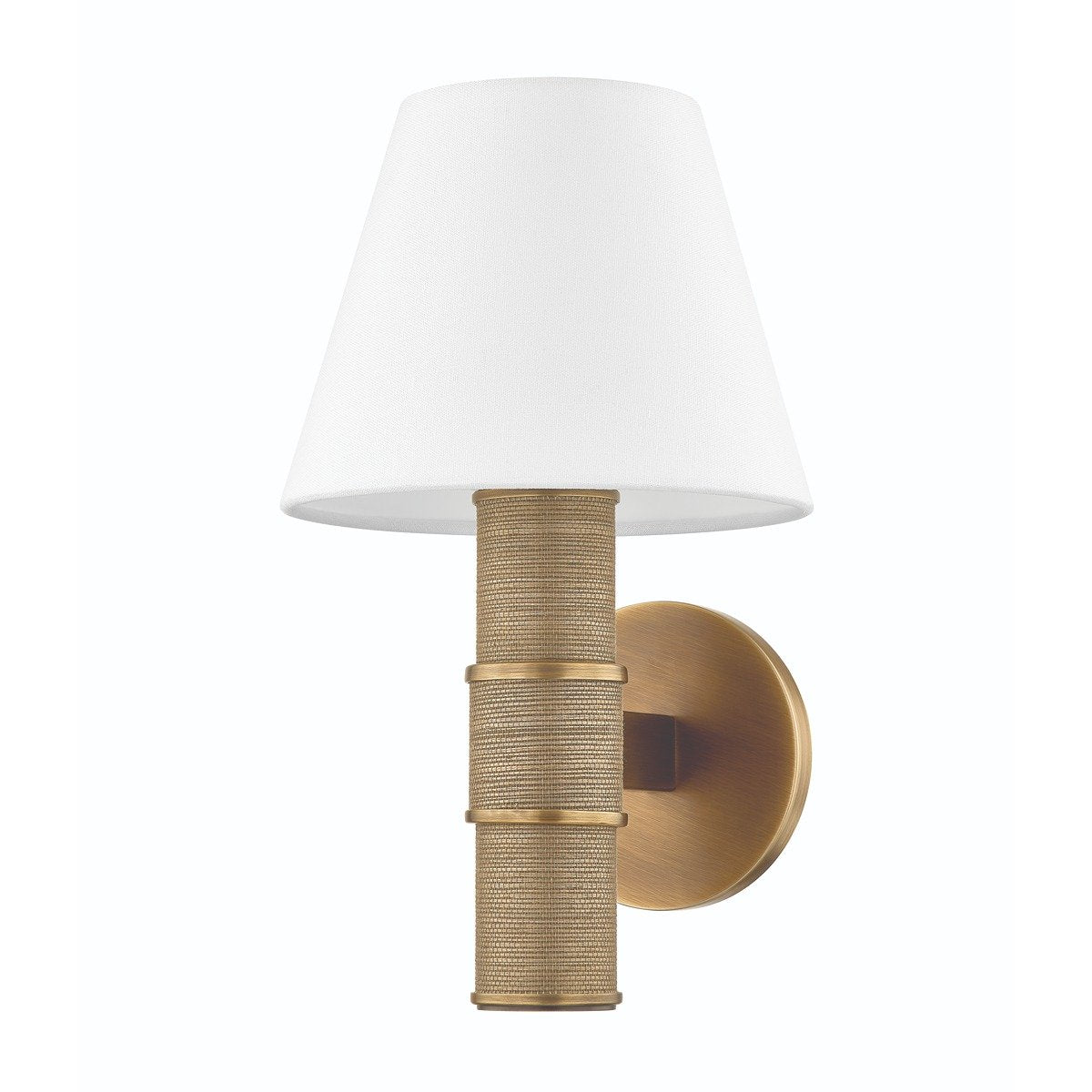 Denton 1 Light Wall Sconce - Patina Brass