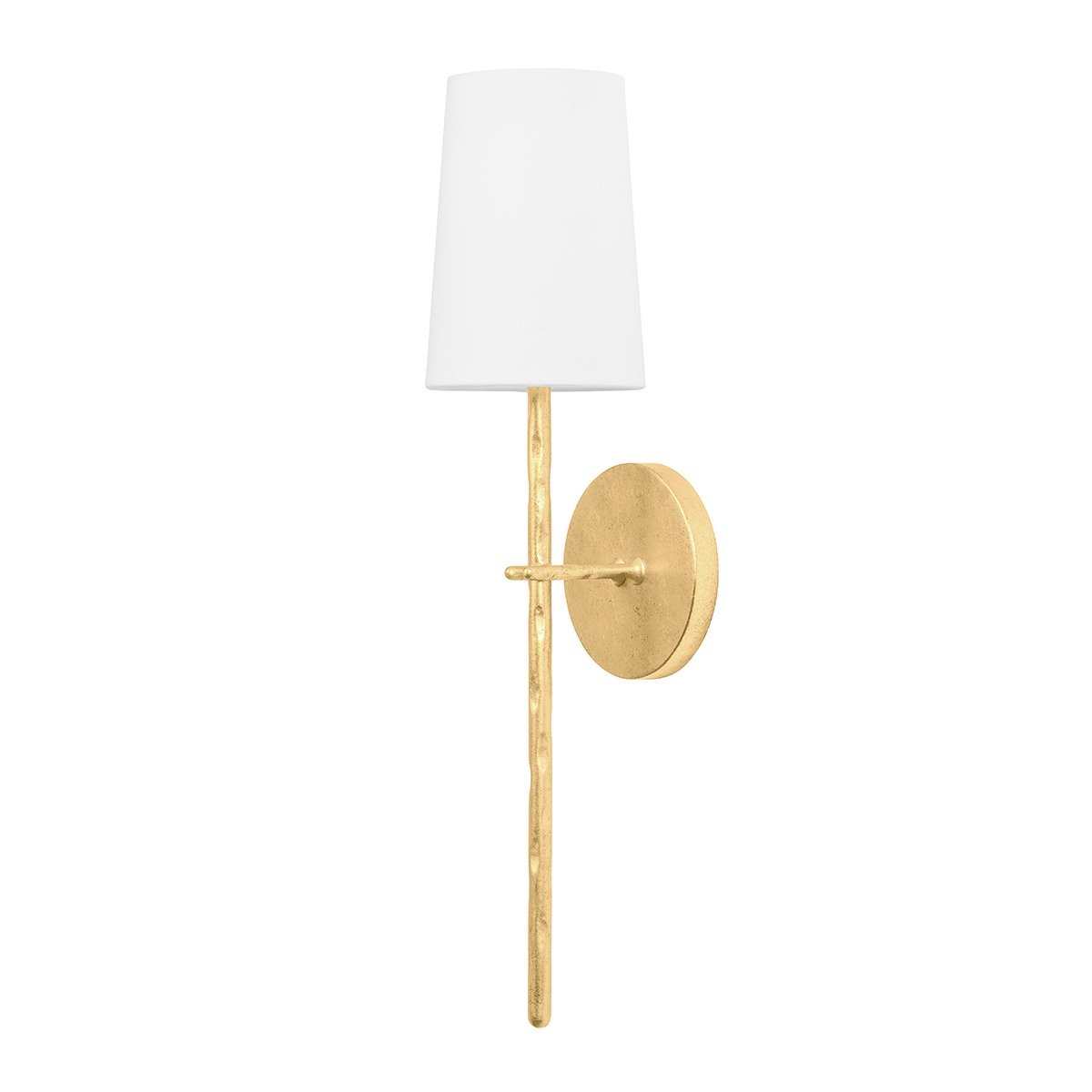 River 1 Light Wall Sconce - Vintage Gold Leaf