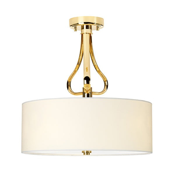 Falmouth 3 Light Ceiling Light - French Gold