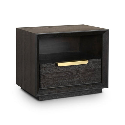 Aspen Bedside Cabinet - Coffee Oak