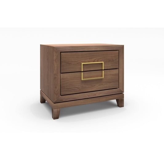 Lucca Bedside Cabinet - Walnut