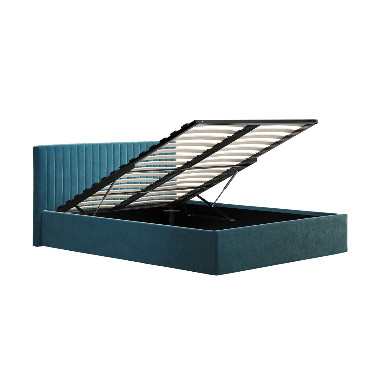 Emden Double Ottoman Bed - Teal