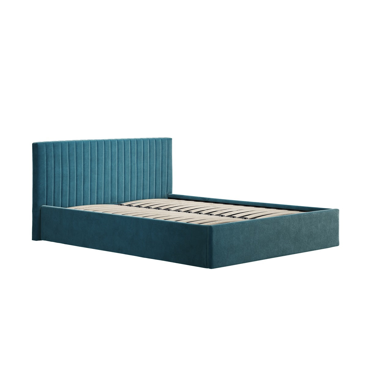 Emden Kingsize Ottoman Bed - Teal