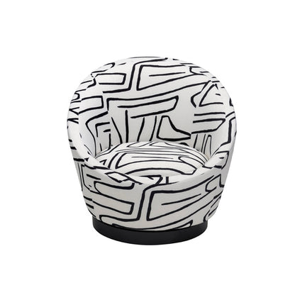 Ekte Occasional Chair - Zebra Black & White