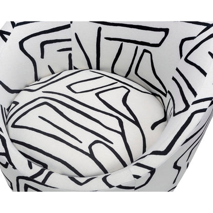 Ekte Occasional Chair - Zebra Black & White