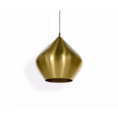Beat Stout LED Pendant - Brushed Gold & Black