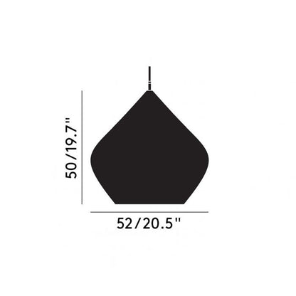 Beat Stout LED Pendant - Brushed Gold & Black